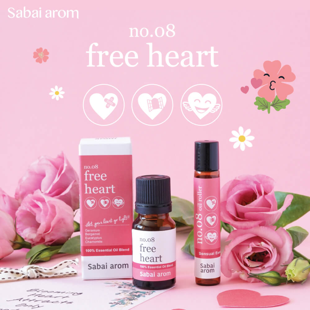 น้ำมันหอมระเหยบริสุทธิ์ 100% สบายอารมณ์ กลิ่นฟรีฮาร์ท 10 มล. จำนวน 1 ขวด_5